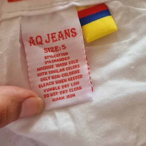 Women's White Basic Cotton Jean - Picture 3 of 6